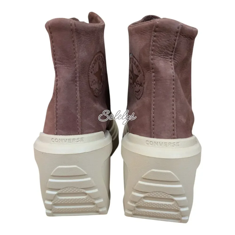 Converse Chuck 70 De Luxe Wedge Platform Suede Nubuck Bear Nap Miso Brown 7.5